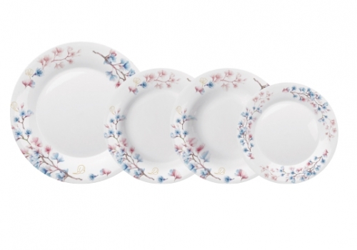 Pratos decorados opaline modelo 2
