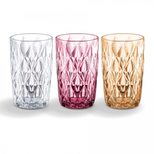 Copo de vidro diamante 370ml